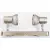 Lampa kinkiet 2x50W HS071005-12 satyna srebro